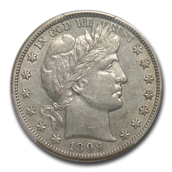 1899-S Barber Half Dollar AU-53 PCGS 1899-S Barber Half Dollar AU-53 PCGS